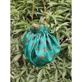 Green ghungroo bag