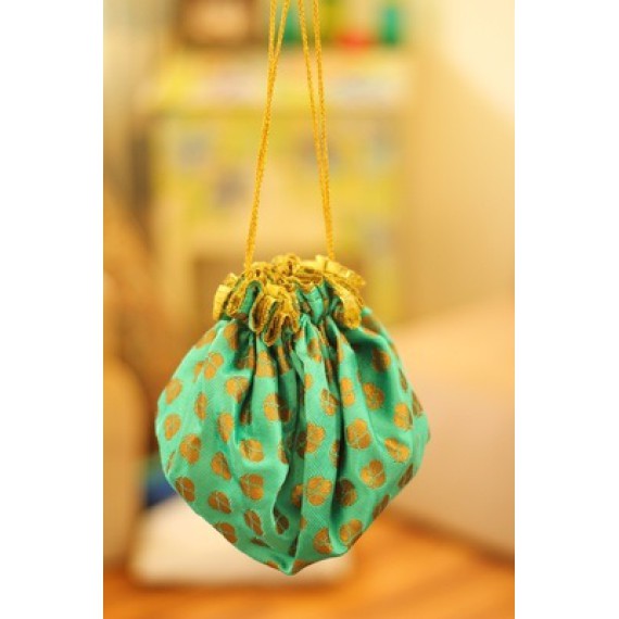 Green ghungroo bag