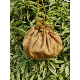 Nandini gold potli bag