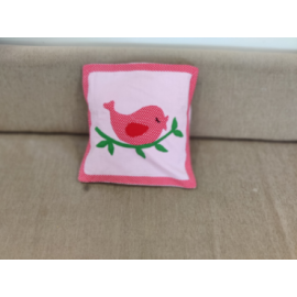 Red bird cushion cover