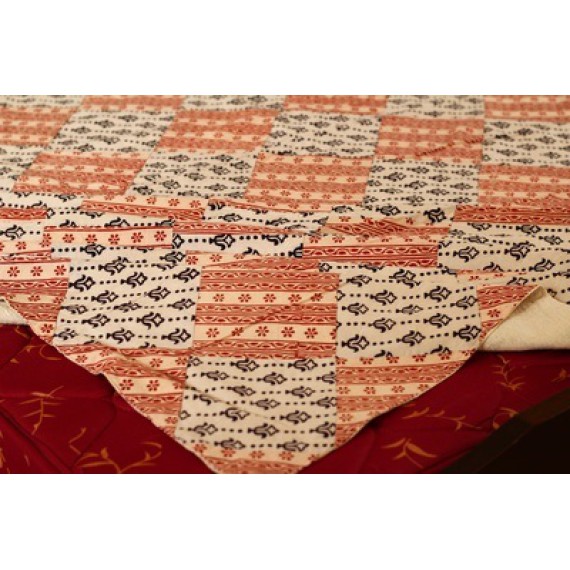 Bagh patchwork bed cover