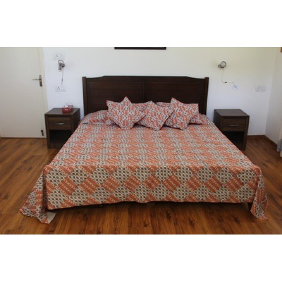 Bagh patchwork bed cover