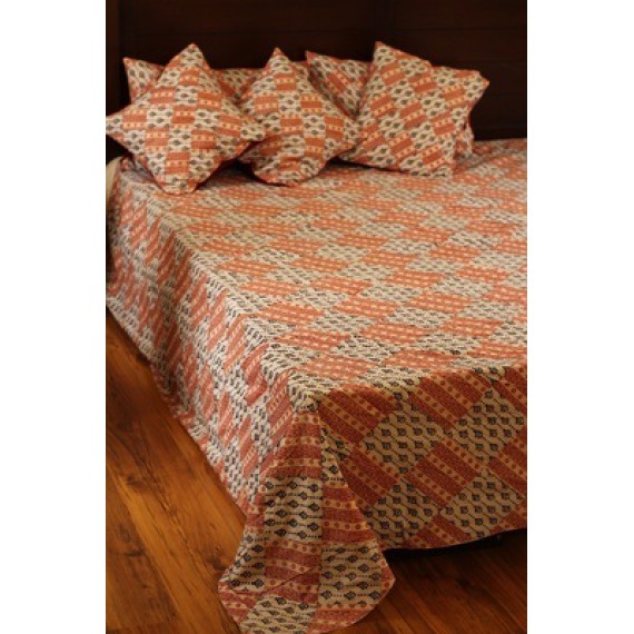 Bagh patchwork bed cover