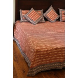 Maroon bagh bed cover