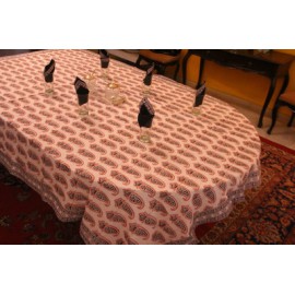 Paisley rectangular bagh table cloth for six