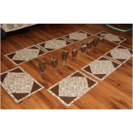 Diamond table mat set