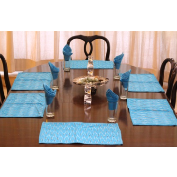 Blue Ikat Table Mats