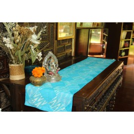 Blue Ikat Table Runner